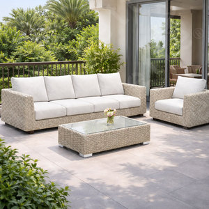 Ensemble <span class=keywords><strong>de</strong></span> canapés sectionnels extérieurs en forme <span class=keywords><strong>de</strong></span> L <span class=keywords><strong>haut</strong></span> <span class=keywords><strong>de</strong></span> <span class=keywords><strong>gamme</strong></span> meubles <span class=keywords><strong>de</strong></span> patio confortables pour hôtels villas salons - Product Image 2