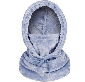 Masque de ski d'hiver en peluche douce, respirant et imperméable avec cordon de serrage réglable pour les activités sportives et par temps froid - Product Image 1