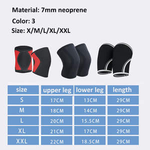 Genouillère de compression réglable épaisse en nylon et coton avec logo personnalisé 2024 pour la musculation et la musculation en salle de sport - Product Image 6