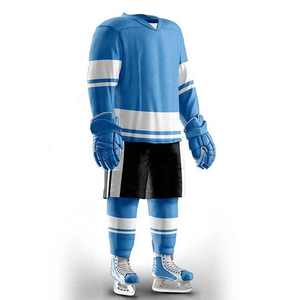 Camisetas de hockey sobre hielo personalizadas de alta calidad unisex, conjuntos de uniformes al por mayor para niños y adultos con impresión de nombre y logotipo del equipo OEM - Product Image 2