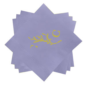 Serviettes <span class=keywords><strong>de</strong></span> mariage personnalisées pour les mariés Dîner <span class=keywords><strong>de</strong></span> répétition Fête <span class=keywords><strong>de</strong></span> fiançailles Serviettes <span class=keywords><strong>de</strong></span> bar personnalisées Bleu Fol Or Couleur - Product Image 3