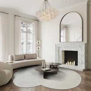 พรมทอแบบนามธรรมที่ทันสมัยพรมแบบไม่ซ้ำใครรูปทรงแปลกพรมปูพื้นคุณภาพสูงสำหรับห้องนั่งเล่นโซฟาของตกแต่งบ้านร่วมสมัย - Product Image 1