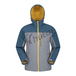 Veste softshell respirante de haute qualité pour hommes pour la conception sportive d'hiver avec col à capuche pour les sports de plein air - Product Image 5