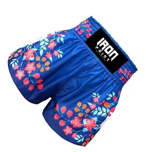 กางเกงขาสั้นมวยไทยแบบปรับแต่งได้มีกระเป๋าพิมพ์โลโก้เสื้อผ้าศิลปะการต่อสู้แบบไทยขายส่งสำหรับร้านค้าในคลับ - Product Image 2
