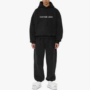 Conjunto Deportivo de Dos Piezas para Hombre, Personalizado con Logotipo, Sudadera con Capucha y Pantalones Deportivos de Algodón Grueso, Unisex - Product Image 5