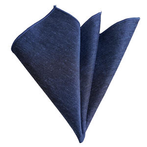 ผ้าพันคอผ้าฝ้ายสไตล์ยีนส์สีน้ำเงินเข้ม - Product Image 1