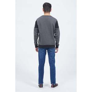 Sweat-shirt à manches longues pour homme DARIEL avec logo personnalisé, col rond, tissu en molleton français, anti-rides, anti-rétrécissement, doublure unie, XXS - Product Image 3