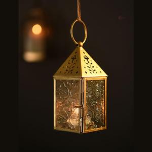 Elegante Portavelas de Metal Hecho a Mano para Uso en Interiores Durante el Ramadán |   Elegante y duradero, impermeable y portátil. - Product Image 2