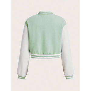 Chaquetas de mujer de High Street de Pakistán Chaqueta universitaria con ropa informal Crop Top Chaqueta universitaria de mujer - Product Image 2