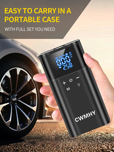 CWMHY Avviatore di Emergenza 3000A e Compressore d'Aria, Gonfiatore Pneumatici Auto 150PSI, <span class=keywords><strong>Booster</strong></span> Batteria Auto al <span class=keywords><strong>Litio</strong></span> <span class=keywords><strong>12V</strong></span> per Motori Benzina 9.0L/Diesel 6.5L - Product Image 5