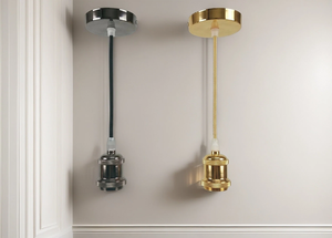 KILYN Suspension industrielle moderne simple en aluminium avec câble de 1 mètre, couleur blanc chaud, douille E26, installation suspendue pour la maison - Product Image 2