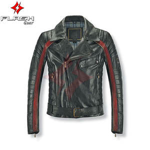 Chaqueta de Motociclista de Cuero Genuino para Hombre de Alta Calidad con Logotipo Personalizado al por Mayor, Logotipo Frontal, Superventas - Product Image 5