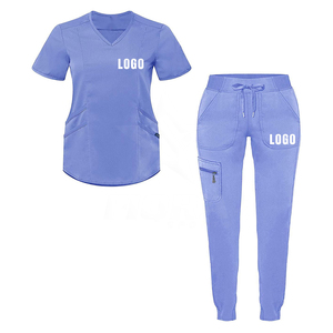 Top Selling High Quality Big Tall <b>Scrub</b> Uniform Sets Washable Medical <b>Scrubs</b> for <b>Nursing</b> Operating Rooms Customizable Color Logo - Product Image 6