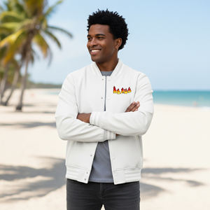 Wholesale Men's Customized Color & Logo <b>Long</b> <b>Canvas</b> Front Winter Varsity Jacket-Blank Customizable Plus Size - Product Image 1