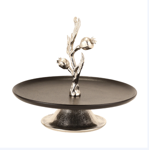 Elegante soporte de pastel de metal dorado y negro de dos niveles Diseño clásico para decoración de eventos de fiesta de boda Precio al por mayor Herramientas para pasteles - Product Image 2