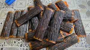 Corne de buffle/écailles striées d'os lame fixe poignées de couteau de chasse écailles de couteau de cuisine poignée ébauches ensemble inde - Product Image 4