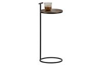 Table d'appoint en métal texture rayon de soleil Table basse d'angle pour meubles de salon et de chambre à coucher