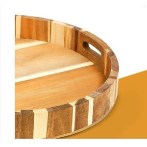 Plateau de service en bois fait main pour collations, repas et boissons – Idéal pour le service quotidien et pour ajouter du charme en gros - Product Image 3