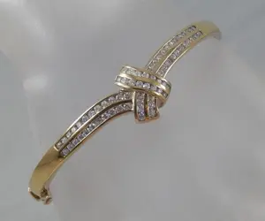 สร้อยข้อมือเพชรโมอิส925สำหรับผู้หญิงกำไลเงิน - Product Image 2