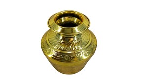 Offre Spéciale Pooja Thali forme ronde or artisanat travail à la main culte utiliser Pooja Thali et plaque articles cadeaux - Product Image 3