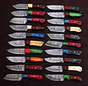 มีดเชฟเหล็กดามัสกัสทำมือไม้ทันสมัยใบมีดสำหรับมืออาชีพสั่งทำจำนวนมาก - Product Image 1