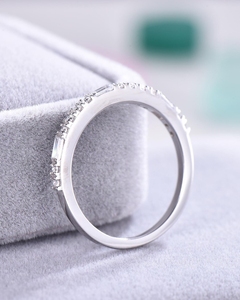 แหวนเพชรสีทองแข็งดีไซน์ใหม่หรูหราแหวนทองแท้หรูหราพร้อมแหวนเพชรแท้18kt - Product Image 2