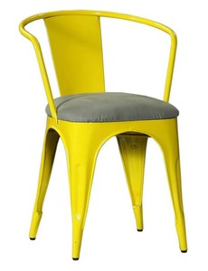 Wholesale Custom Modern Industrial Style Black & <b>White</b> Restaurant Chair Made of Wood Metal Iron Steel Stackable Living Park Use - Product Image 6