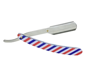 มีดโกนแบบขอบใบมีดเดี่ยวมีดโกนหนวดมีดโกนตรงแบบเหล็กกันสนิมมีด้ามจับโลหะแหลมสำหรับใช้ในร้านเสริมสวยสีตามสั่ง - Product Image 5