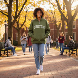 Sudadera de Mujer con Cuello Alto de Punto de Algodón Delta Lambda Phi, Estampada, Ecológica, Suave, Moda Urbana para Invierno y Otoño - Product Image 5