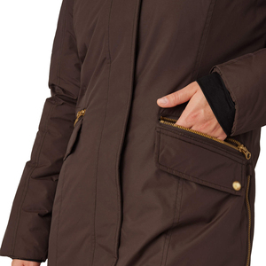 Chaqueta Larga de Invierno para Mujer con Capucha y Cierre de Cremallera Completo, Elegante, Impermeable y Transpirable para Exteriores - Product Image 5