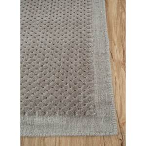 Alfombra Rectangular de Lana y Yute Tejida a Mano en Gris y Negro, Diseño Abstracto para Decoración del Hogar, Modelo Hwl-90 - Product Image 4