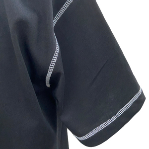 Custom Silk Screen Print Mens 100% Cotton Crew Neck T-shirt Loose Fit Reverse Contrast Stitch T Shirts Oversized Casual <b>Tshirt</b> - Product Image 5