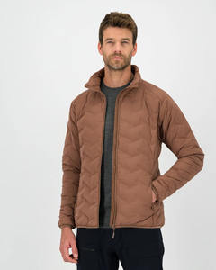 Chaqueta acolchada cortavientos gruesa de diseño personalizado, dobladillo elástico y puños con cuello levantado, chaqueta acolchada para hombre para la temporada de invierno - Product Image 1
