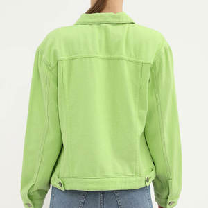 Veste en jean de qualité supérieure, fabricant sur mesure, tissu doux au toucher, respirant, 100% coton, facile à porter, veste en jean pour femmes - Product Image 6