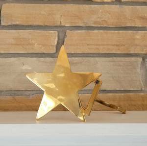 Elegante Soporte para Calcetines con Forma de Estrella Dorada para Decoración Navideña, Ambiente Festivo y Accesorios para Fiestas, Pedido Mínimo 100 Piezas - Product Image 5