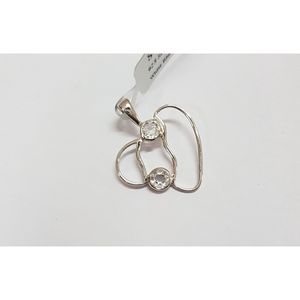 Handmade 925 Sterling Silver <b>Pendant</b> with Natural White Topaz <b>Emerald</b> Cut Charm for Women Shah Gems - Product Image 3