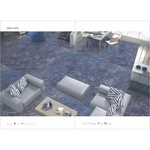 Azulejos de losa de porcelana de cuerpo completo brillante blanco Cachemira 48x96in 120x240cm para suelos y paredes Rústicas - Product Image 2