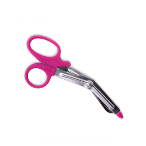 Tijera de vendaje al por mayor 7 pulgadas mango de plástico Rosa tijera de enfermería EMT tijeras de utilidad para cirugía - Product Image 5