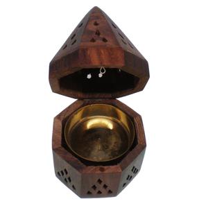 Best Quality Handcrafted Wooden Mukhar Burner Royal Aesthetics Home Decor Bukhoor <b>Incense</b> & Aromatherapy Diffuser Arabic Design - Product Image 6