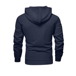 Nouveau sweat à capuche + pantalon de couleur unie pour hommes automne et hiver ensemble deux pièces ensemble de sport décontracté à la mode taille S-3XL survêtement pour hommes - Product Image 3