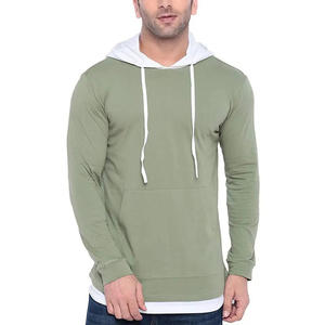 Venta al por mayor de encargo de los hombres de poliéster/algodón Sudadera con capucha de lana de manga regular bordada de gran tamaño pulóver con capucha tamaño 3XL invierno - Product Image 1