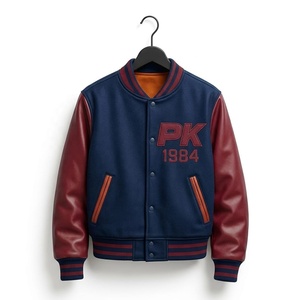 เสื้อแจ็คเก็ตวาร์ซิตี้ผู้ชาย/ผู้หญิง คุณภาพสูง ผลิตตามสั่ง ผ้าโพลีเอสเตอร์/คอตตอน สีพื้น ย้อมสีได้ตามต้องการ แห้งเร็ว ระบายอากาศดี เหมาะสำหรับฤดูหนาว - Product Image 1