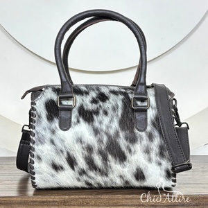 Bolsa de Viaje de Cuero Vacuno Genuino de Lujo Personalizada para Mujer, Bolsa Cruzada Estilo Vintage Occidental, Moda para Viajes y Uso Diario - Product Image 1