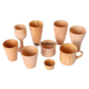 Vidrio de madera bohemio para interiores ecológicos, vasos naturales hechos a mano para decoración terrosa y hogares sostenibles de Tradebyd - Product Image 4