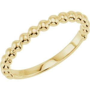 Romantic Stainless Steel Bead <b>Ring</b> Fashionable Gold Plated Inlay with Geometric Design Stylish Eternity Style Perfect Gift - Product Image 1