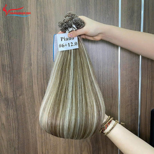 2025 Premium Ombre Piano Color recto I punta cutícula alineada 100% extensiones de cabello humano cabello vietnamita Drop Ship - Product Image 6