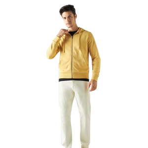 Nouvelle conception de gros sweat à capuche zippé uni en coton unisexe avec logo personnalisé sweat à capuche confortable et élégant pour hommes à vendre - Product Image 1
