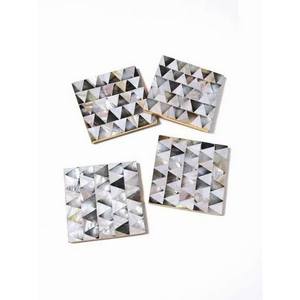 Posavasos con incrustaciones de lujo Vintage indio al por mayor posavasos de té con incrustaciones de madreperla de estilo marroquí al mejor precio - Product Image 4