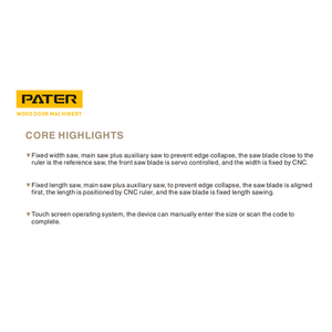 Scie à panneaux verticale de haute précision avec moteur, machine de découpe automatique de cadres de portes à longueur fixe/largeur fixe - Product Image 5