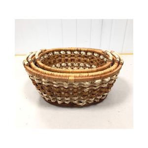 Cesta Decorativa de Bambú para Decoración de Mesa, Empaque de Regalos y Arreglos Decorativos con Temática Natural - Product Image 1